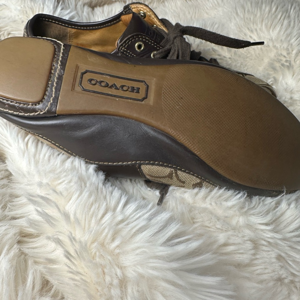 Vintage Brown Coach Sneakers - Picture 3 of 4